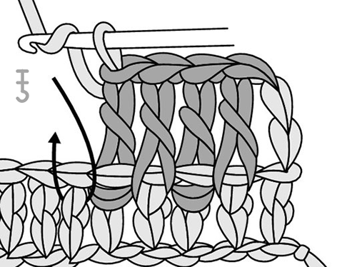 ถัก FPDC, ถัก พ1ค ลายนูนด้านหน้า