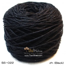 ไหมพรมเบบี้ซิลค์ ดำ (Black)