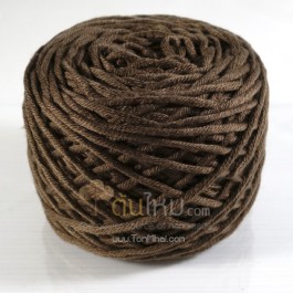 ไหมพรม คอตตอน เพิร์ล น้ำตาลช็อกโกแลต (Pearl Cotton - Chocolate Brown)