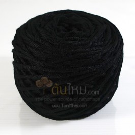 ไหมพรม คอตตอน เพิร์ล ดำ (Pearl Cotton - Black)