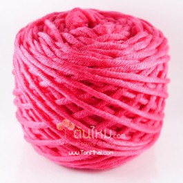 ไหมพรม คอตตอน เพิร์ล แดงแตงโม (Pearl Cotton - Watermelon Red)