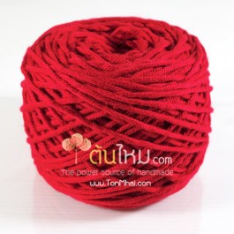 ไหมพรม คอตตอน เพิร์ล แดง (Pearl Cotton - Red)