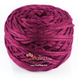 ไหมพรม คอตตอน เพิร์ล ไวน์องุ่น (Pearl Cotton - Grape Wine)