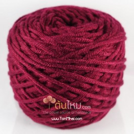 ไหมพรม คอตตอน เพิร์ล ไวน์แดง (Pearl Cotton - Red Wine)