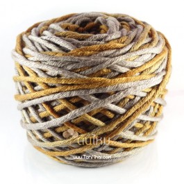 ไหมพรม คอตตอน เพิร์ล เงิน/ทอง (กากีอมเทา/น้ำตาลทอง) (Silver/Gold)