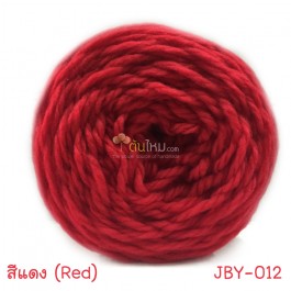 ไหมพรมเส้นใหญ่จัมโบ้ซุปเปอร์ซอฟท์ สีแดง (Jumbo SuperSoft - Red)