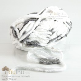 ไหมตาข่ายอุด้ง ขาว-เทา (Classic White-Grey)