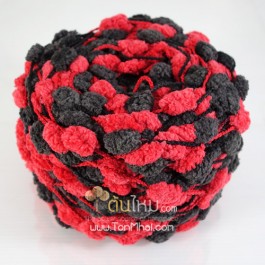 ไหมพรมรังไหม แดง/ดำ (Red Devil)