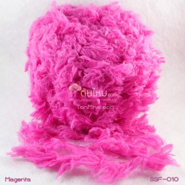 ไหมพรมขนเฟอร์ ซิลค์กี้ ซอฟท์ (Silky Soft Fur) สีชมพูเข้มอมม่วง (Magenta)