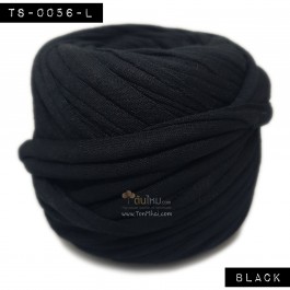 ไหมผ้า (T-shirt yarn) สีดำ (Black)