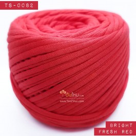 ไหมผ้า (T-shirt yarn) สีแดงสดสว่าง (Bright Fresh Red)
