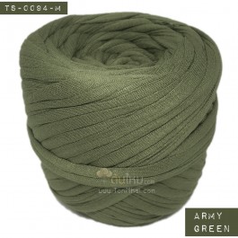 ไหมผ้า (T-shirt yarn) สีเขียวทหาร (Army Green)