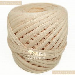 ไหมผ้า (T-shirt yarn) สีเบจชมพู (Pink Beige)