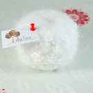 ไหมพรม สโนว์วี่ คริสตัล ขาววิ๊งโอโม่ Pure White Wink