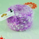 ไหมพรม สโนว์วี่ คริสตัล ขาว-ม่วงอัญชัน White-Purple ButterflyPea Wink