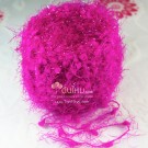 ไหมพรม สโนว์วี่ คริสตัล ชมพูเข้มจี๊ด (บานเย็น) Hot Pink Wink