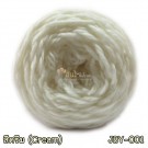 ไหมพรมเส้นใหญ่จัมโบ้ซุปเปอร์ซอฟท์ สีขาวครีม (Jumbo SuperSoft - Creamy White (Off-White))