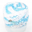 ไหมตาข่ายไข่มุก ขาว-ฟ้าใส Clear Sky