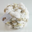 ไหมพรมรังไหม ขาว-ครีมเหลือง-กาแฟอ่อน