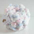 ไหมพรมรังไหม ขาว-ฟ้าอ่อน-ชมพูอ่อน (ขาวมาก)