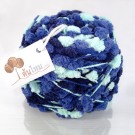 ไหมพรมรังไหม ฟ้ามิ๊นท์-น้ำเงินคราม-น้ำเงินเข้ม (Three Blue Mixed)