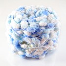 ไหมพรมรังไหม ขาว-ฟ้าอ่อน-ฟ้าน้ำทะเล