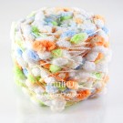 ไหมพรมรังไหม ขาว-ส้ม-เขียว-ฟ้า SugarTopping