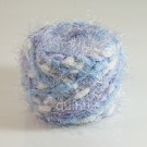 ไหมพรมปอมปอม วิ๊งค์ ขาว-ฟ้า-ฟ้าอมม่วง แซม ขาว-ฟ้า