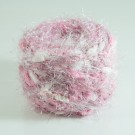 ไหมพรมปอมปอม ขาว-ชมพูม่วง-ชมพู แซม ชมพูอมม่วง