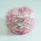 ไหมพรมปอมปอม วิ๊งค์ ขาว-ชมพูอ่อน-ชมพูเข้ม แซม ชมพูอมครีม