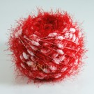 ไหมพรมปอมปอม วิ๊งค์  ขาว แซม แดงสดใส