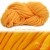 ไหมพรมเกาหลี บิ๊กลูป (Korean Big Loop) สีเหลืองอมส้มทอง หมีพูห์ (Yellow shade Orange - Pooh color)