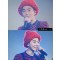นักร้องเกาหลีก็ใส่หมวกเกาหลีด้วยไหมบิ๊กลูปนี้ สีแดงแรงฤทธิ์ น่ารักจุงเบย